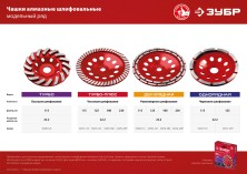 ЗУБР d 125 мм, двухрядная алмазная шлифовальная чашка (33376-125)