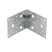 Крепежный уголок усиленный 1.7 мм, KUU 105 x 105 x 90 мм Россия Сибртех