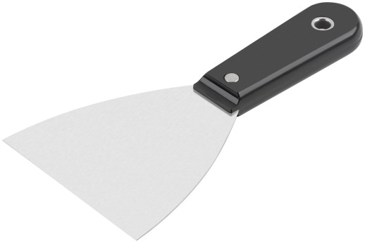 Шпатель с пластиковой ручкой полированный  4" (100 мм)