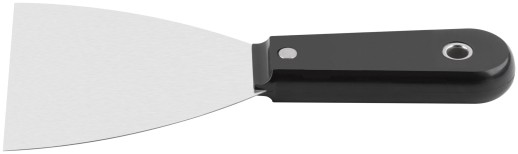 Шпатель с пластиковой ручкой полированный  4" (100 мм)