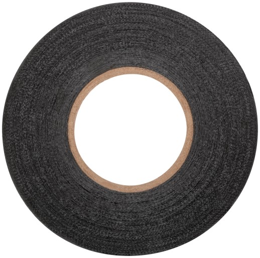 Лента тканевая на флисовой основе ( ПЭТ ) 19 мм х 0,3 мм х 15 м ( черная )