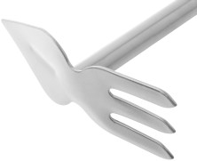 Мотыжка с ручкой МК-2(м) цельнометаллическая 3 зуба, лепесток