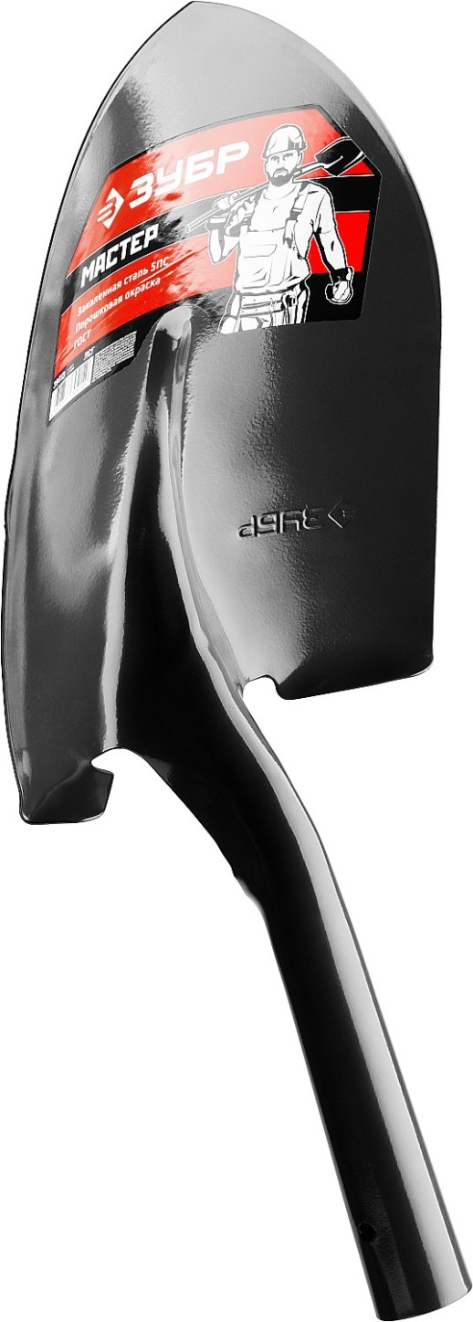 ЗУБР Мастер, 474 х 215 мм, полотно 1.6 мм, закалено, без черенка, тип ЛСГ, штыковая лопата (39413)