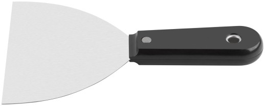 Шпатель с пластиковой ручкой полированный  5" (125 мм)