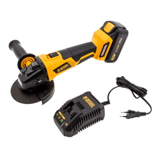 Машина углошлифовальная аккумуляторная BLG-IB-18-125, бесщеточная BLG-IB-18-125, Li-ion, 18 В Denzel