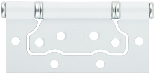 Петля дверная универсальная (без врезки) ПНУ-100 полимер ( белая )