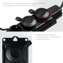 ЗУБР КГ-325-Ш3, КГ, 3 x 2.5 мм2, IP44, 5 м, 3 гн., 4000 Вт, силовой удлинитель, Профессионал (55024-05)