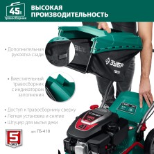 ЗУБР 410 мм, 3.5 л.с., бензиновая газонокосилка (ГБ-410)