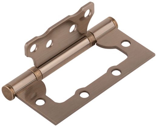 Петля дверная универсальная (без врезки) "Стандарт" 100х75х2,5 мм старая бронза (2ВВ - АВ)