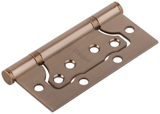 Петля дверная универсальная (без врезки) "Стандарт" 100х75х2,5 мм старая бронза (2ВВ - АВ)