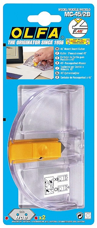 OLFA Mount Cutter, для резки под углом 45°, 20 мм, нож (OL-MC-45/2B)